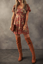 Load image into Gallery viewer, Red Floral Dress - authentic country fashion from Working Bull 
