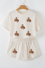 Load image into Gallery viewer, Rodeo Cropped Tee and Skort Set - authentic country fashion from Working Bull
