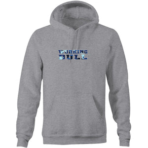 Blue Camo Hoodie - Grey - Working Bull