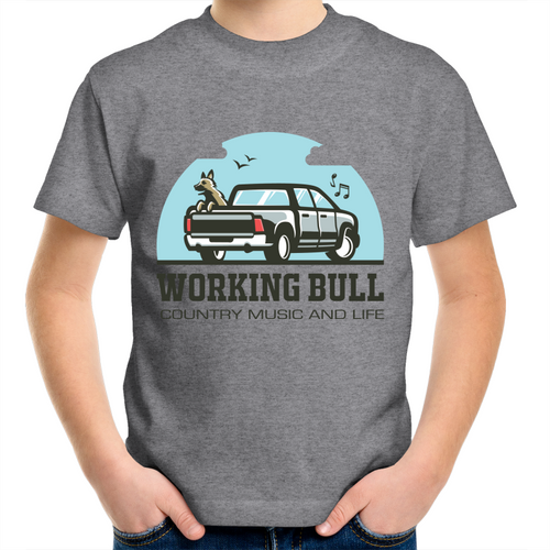 Working Bull Kids Tee - Grey