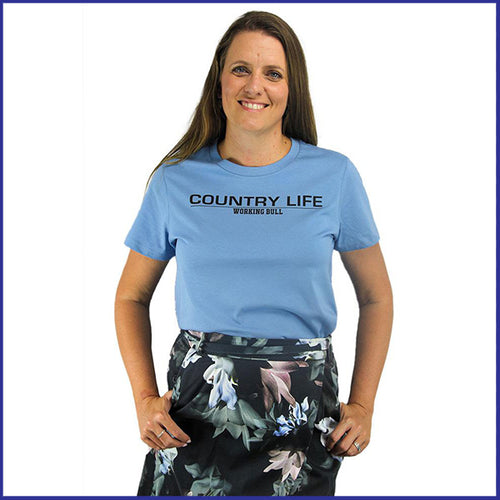 Country Life Womens T-Shirt - Carolina Blue