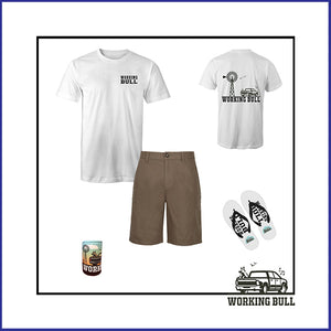 Outback Mens Tee - White