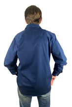 Load image into Gallery viewer, Pilbara Mens Workshirt Half button - Hardworking Navy