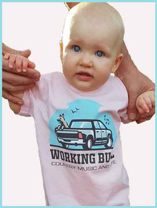 Working Bull Kids Tee - Pink