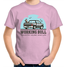 Load image into Gallery viewer, Working Bull Kids Tee - Pink